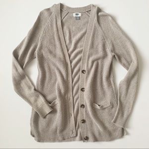 Old Navy tan button cardigan